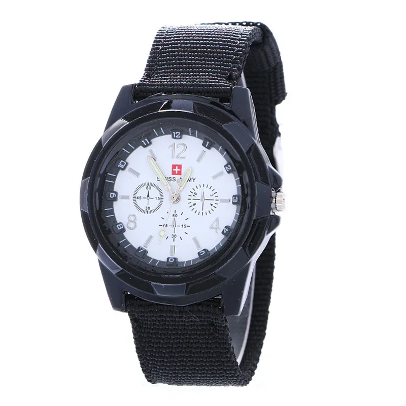 

Men Army Watch Nylon Military Male Quartz Watches Fabric Canvas Strap Casual Cool Men's Sport Round Dial Relogios Wristwatch