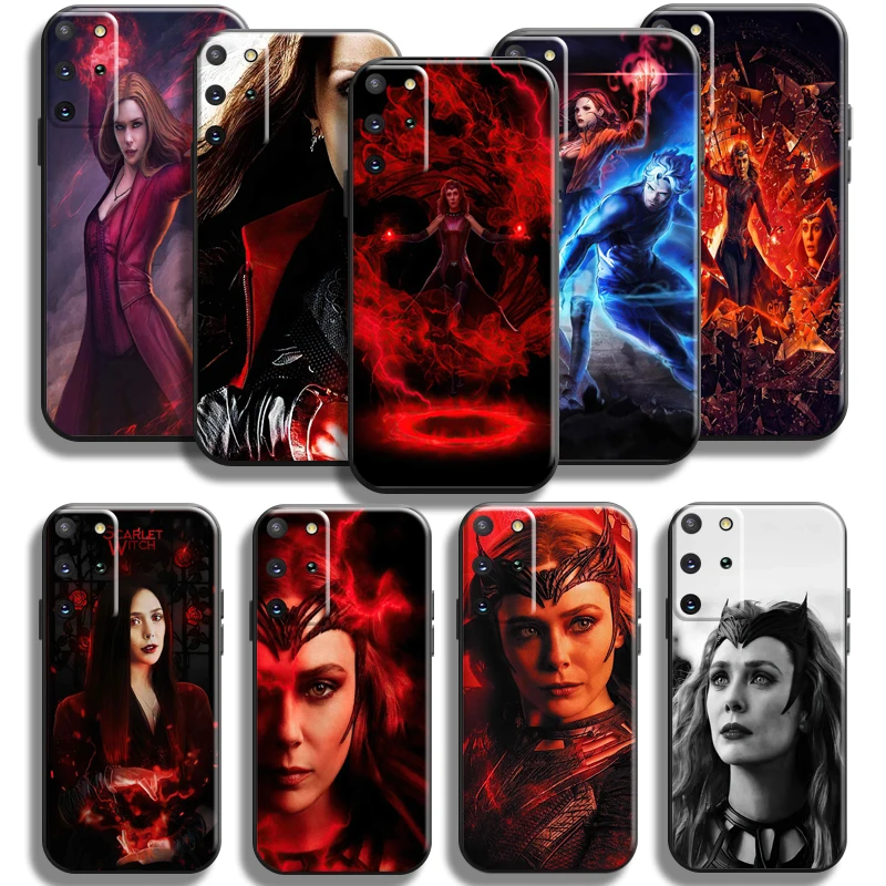 

Marvel Avengers Scarlet Witch Phone Case For Samsung Galaxy S22 S21 S20 Plus Ultra S21 S20 FE 5G Liquid Silicon Silicone Cover