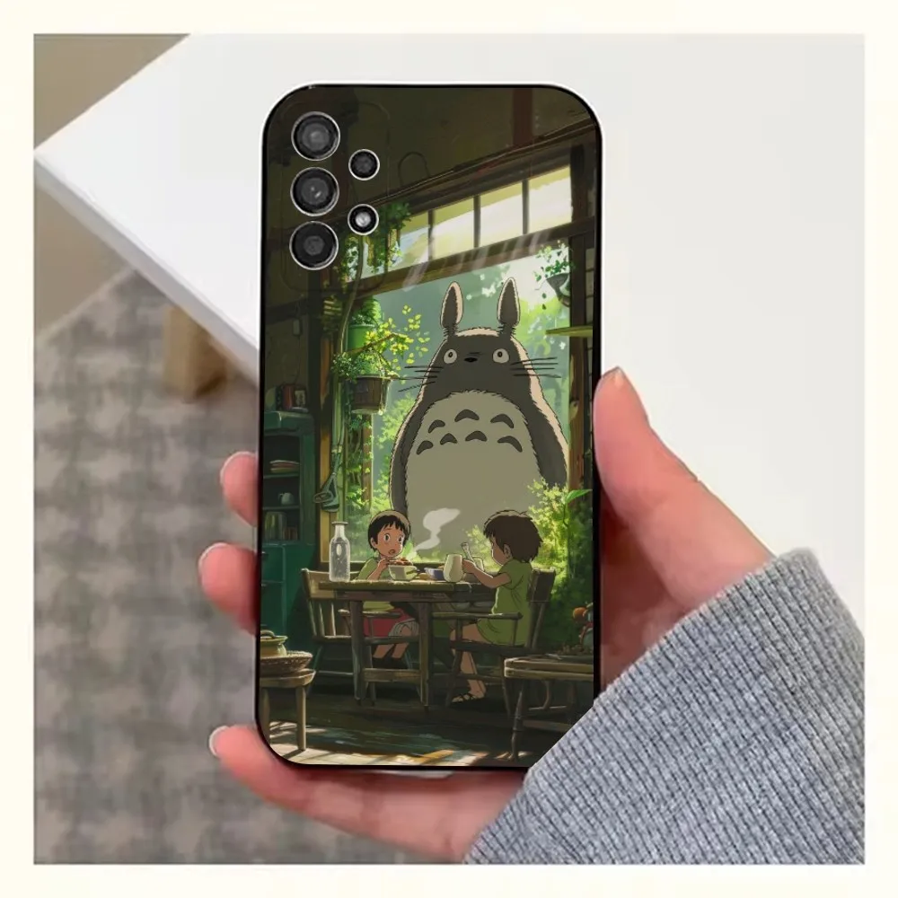 Чехол для телефона с рисунком T-Totoro-ES Samsung S25 S24 S23 S22 S20 S21 S10 Ultra Plus Lite FE мягкий