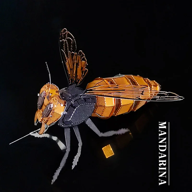 Металлические 3D Пазлы сделай сам модель животного васп лазерная вырезка ручная