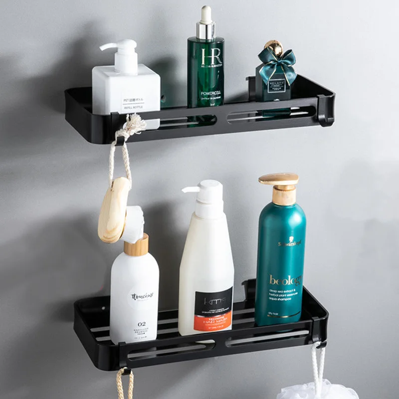 

Mosodo органайзер для ванной комнаты из алюминиевого сплава настенная угловая полка для хранения черная многослойная комбинированная стойка ...