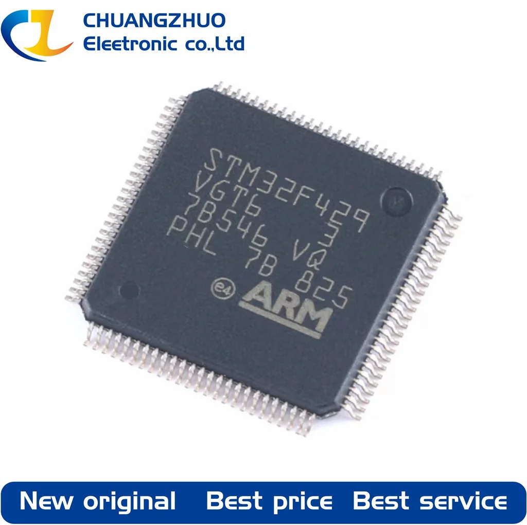 

1Pcs New original STM32F429VGT6 1MB 1.8V~3.6V ARM Cortex-M4 180MHz 82 LQFP-100(14x14) Microcontroller Units