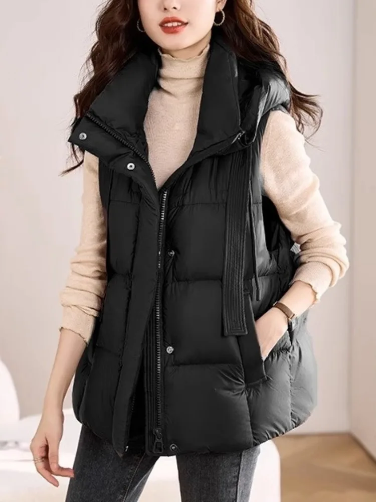 Куртка с хлопковой подкладкой High Sense жилет верхняя одежда женская зимняя новинка