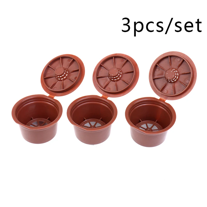 

3PCS/Set Reusable Coffee Capsules for Caffitaly Refillable Coffee Pods Plastic fit for Caffitaly Coffee Filter Kitchen Accessory