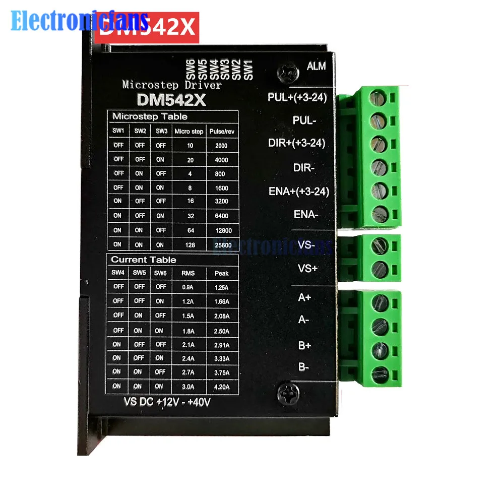 Цифровой Драйвер шагового двигателя DM542X DSP 42/57 128 А низкий уровень шума низкое