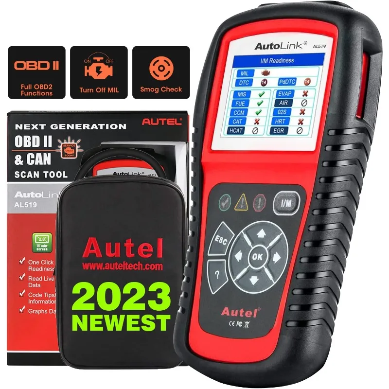 Autel оригинальный OBD2 сканер автомобильный диагностический инструмент автомобильный AutoLink AL519/AL619/MaxiLink ML529/ML629 устройство для считывания кодов неисправностей