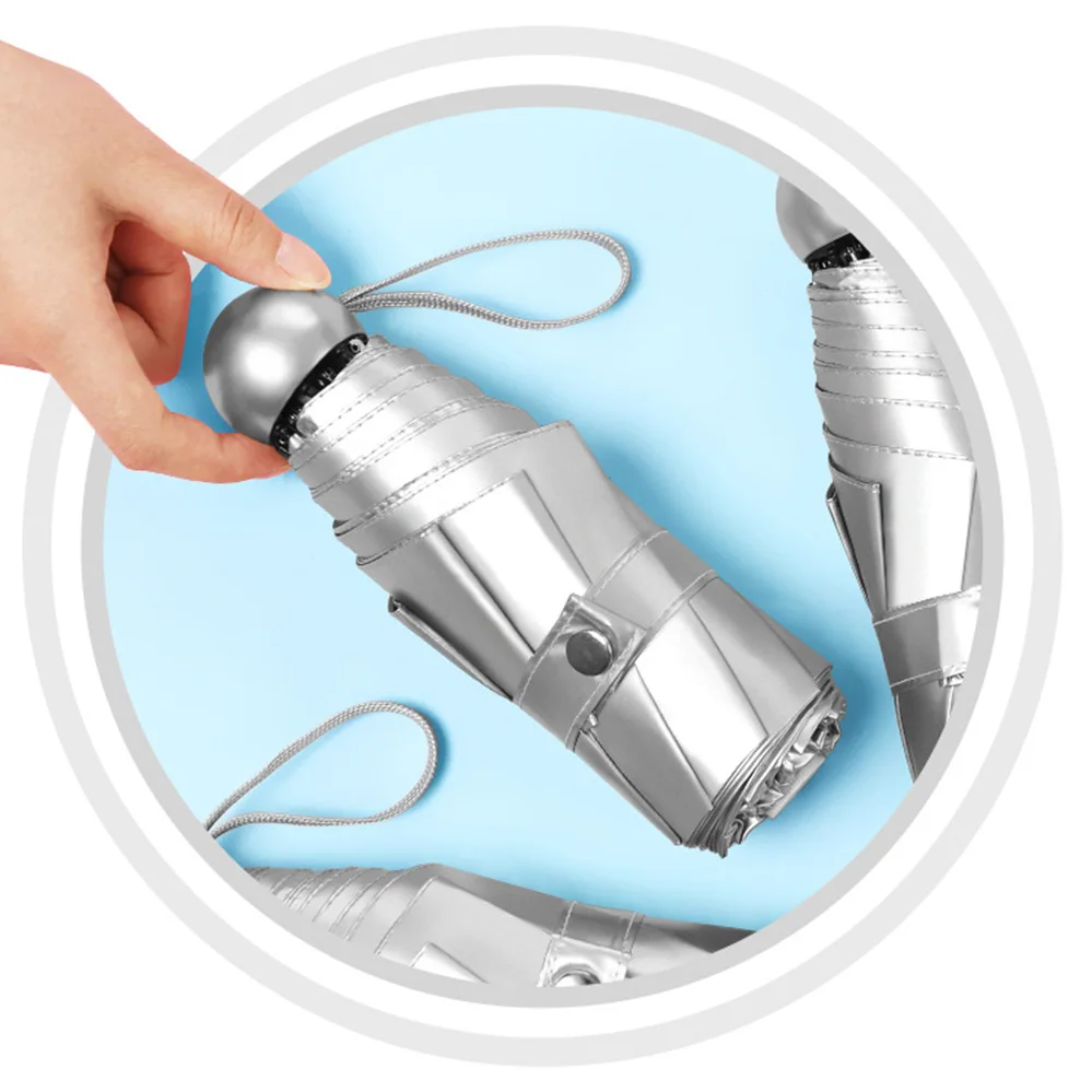 

8 Ribs Capsule umbrella Anti UV Paraguas Sun Umbrella Rain Windproof Light Folding Portable Umbrellas for Women Men Children