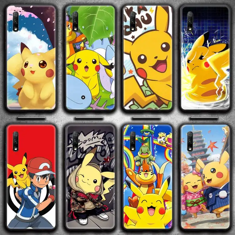 

Pokemon Pikachu Ash Ketchum Phone Case for Huawei Honor 30 20 10 9 8 8x 8c v30 Lite view 7A pro