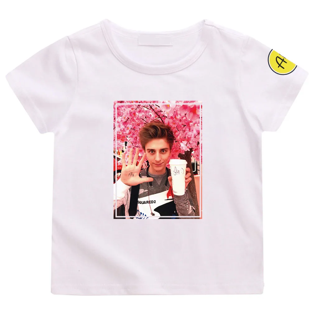 

A4 Shirt Lamba Print Cartton summer T-Shirts for Girls Family Clothing Boys Graphic Tee Kids 100% Cotoon Мерч А4 men's Tshirt