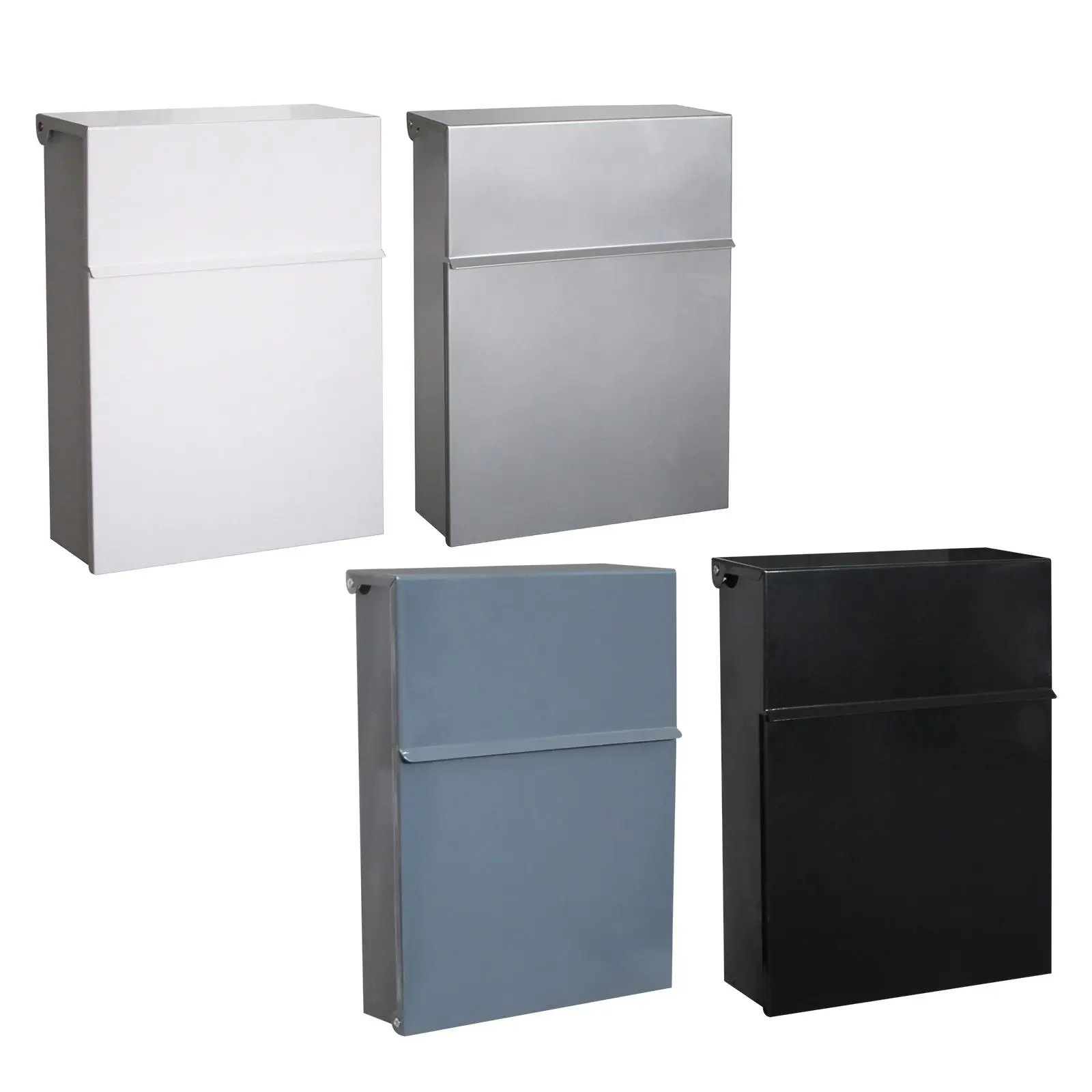 

Wall Mount Mailbox Large Post Letter Postbox Retro Style Box