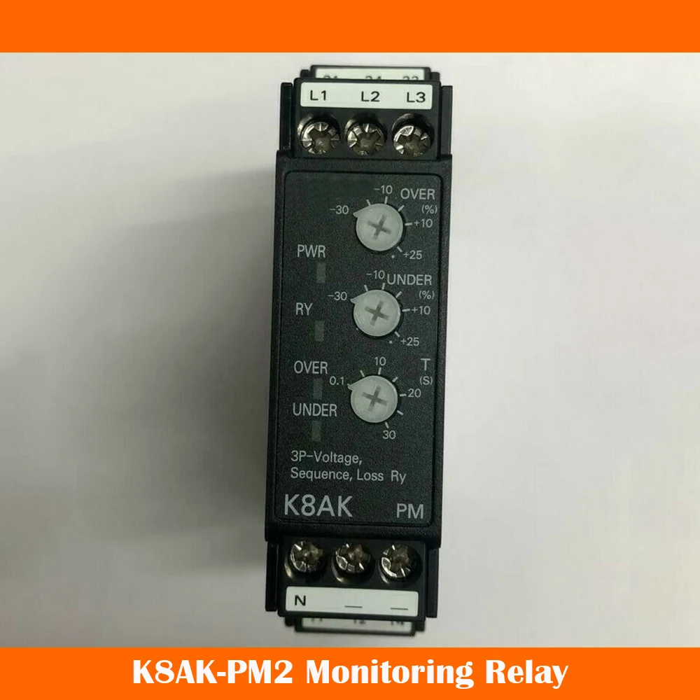 K8AK-PM2 Monitoring Relay 380-480VAC Work Fine High Quality Fast Ship