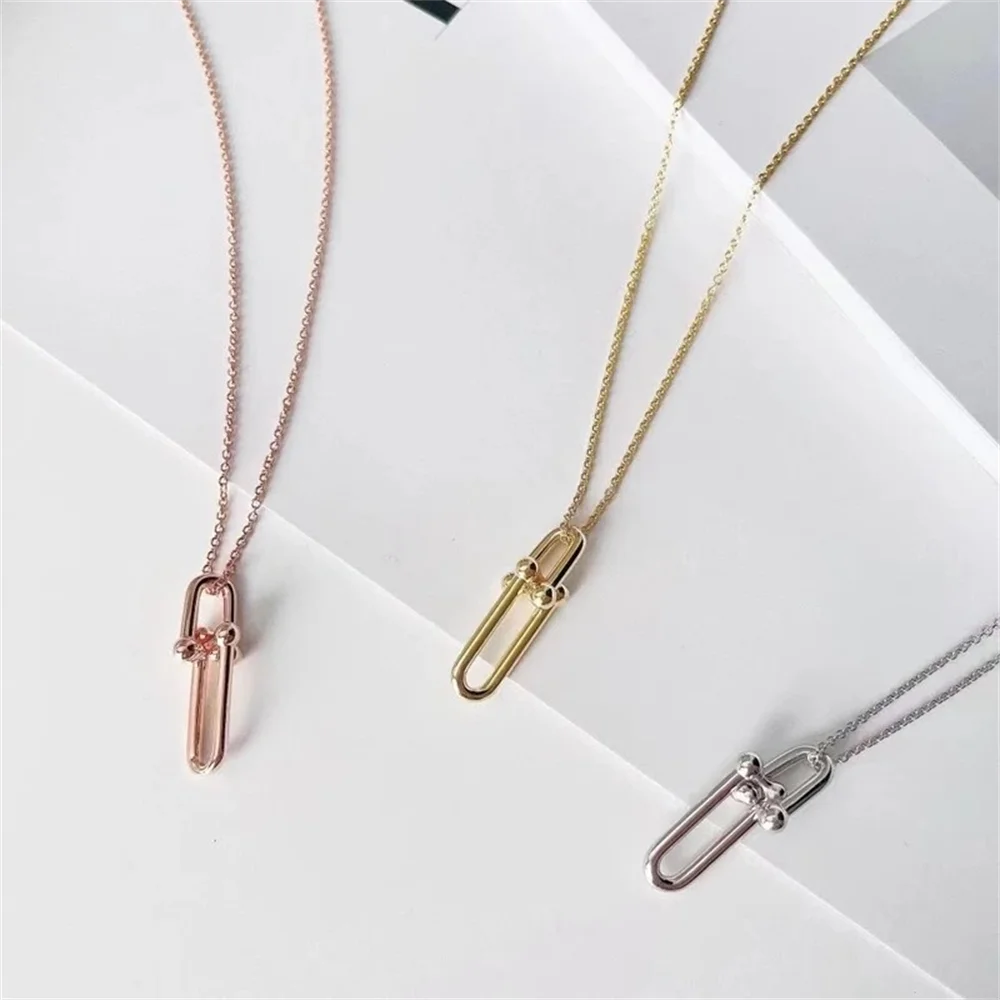 

Pendant for women Top fashion S925 sterling silver U-shaped pendant classic luxury brand jewelry wedding party holiday souvenir.