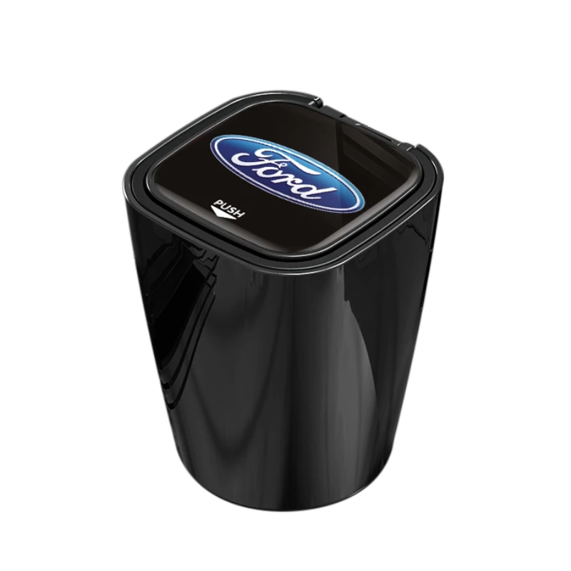 

Универсальная автомобильная пепельница со светодиодной подсветкой, сигаретная офисная пепельница для Ford Fiesta Fusion Mondeo Mustang Ranger Transit Shelby GT