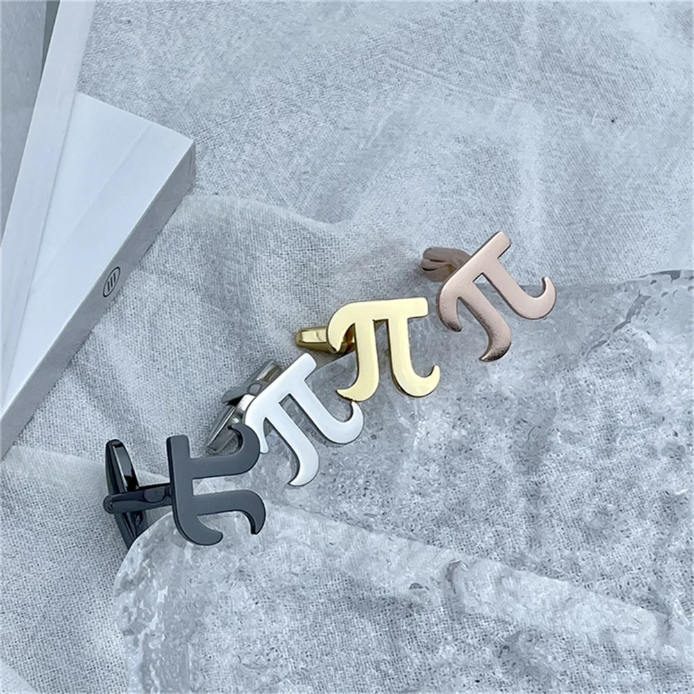 

Classic Design French Shirt Cufflinks for Men High Quality Stainless Steel Metallic Black Enamel Cufflinks Mens Exquisite Gift