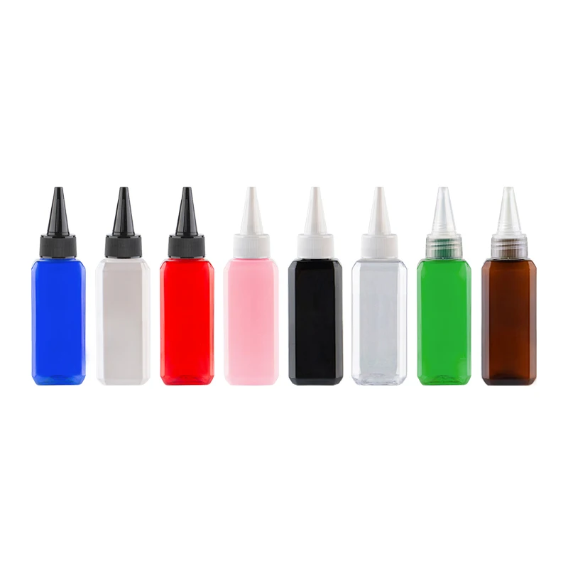 

50 шт., 50 мл, разноцветные пустые пластиковые бутылки для лосьона