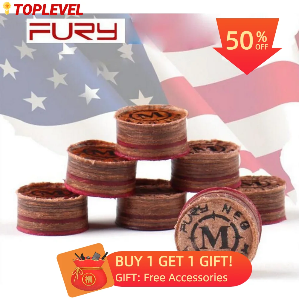 

USA FURY NEO TIGER Pool Billiard Tip Pool Cue 14mm Tip FURY Billiard Accessories Champion Billiard Player Billiard Pool Cue T