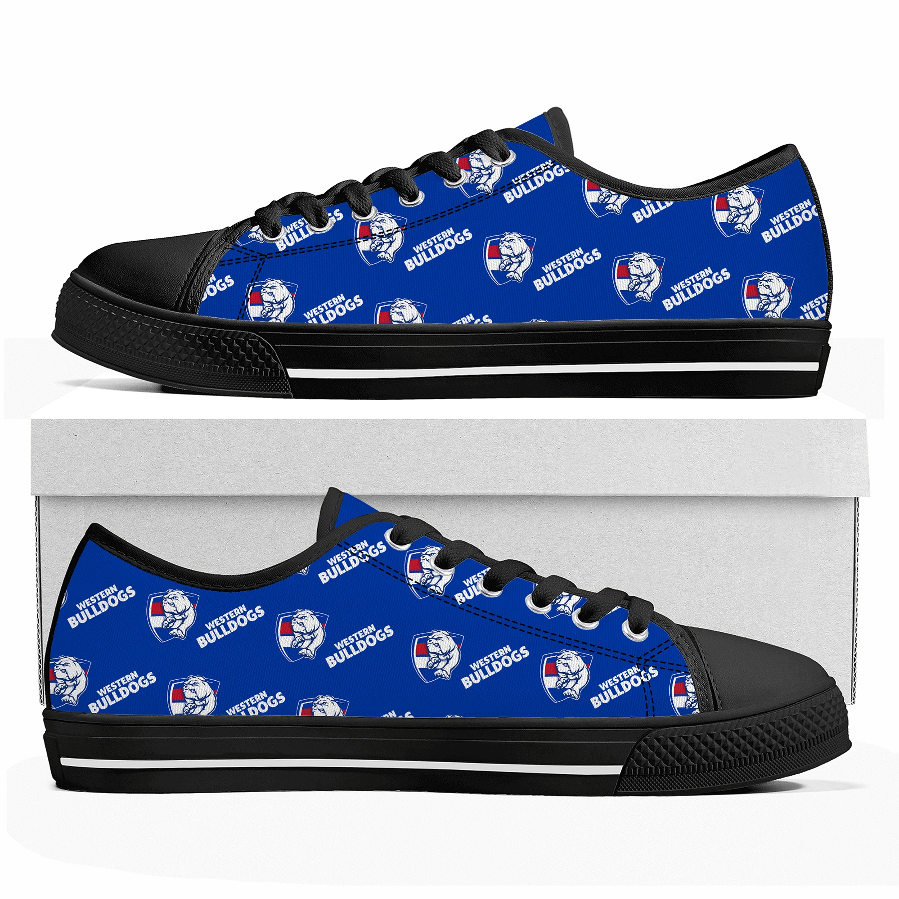 

Western Australian Football Low Top Sneakers Mens Womens Teenager Canvas High Quality Sneaker Casual Custom Made Shoes DIY Shoe