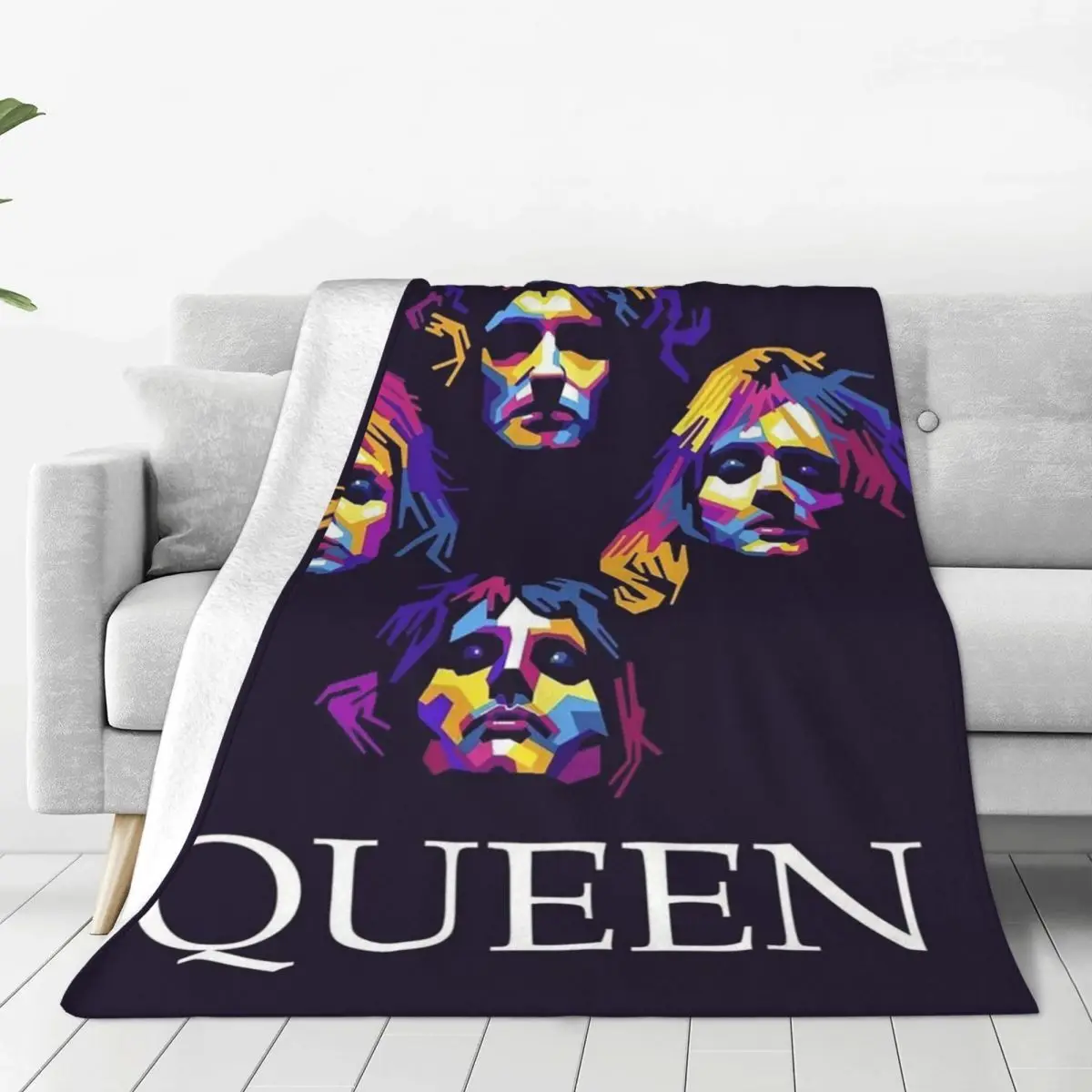 

Queen Band Blankets Coral Fleece Plush All Season Freddy Rock Band Breathable Warm Throw Blanket for Home Outdoor Bedspread