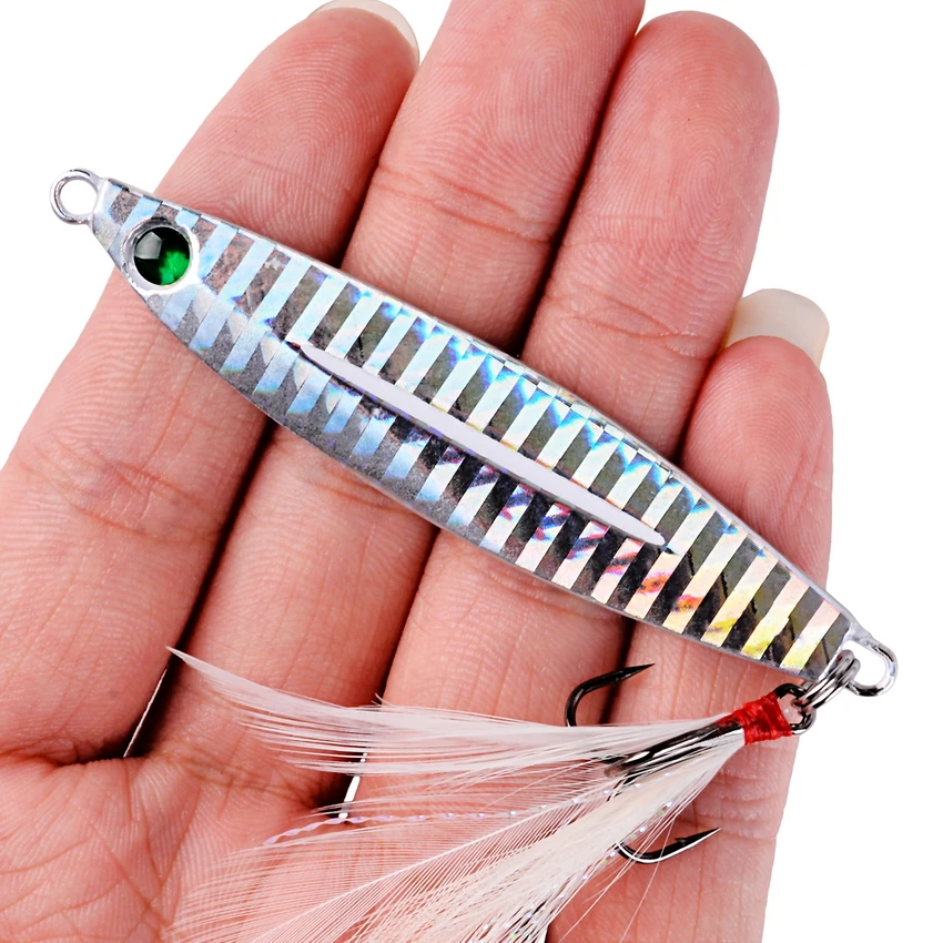 5pcs/lot Metal Jigs Spoon Lures 7G 10G 14G 17G Jig Lure Artificial Bait Shore Slow Jigging Super Hard Bass Sea Fishing Tackle