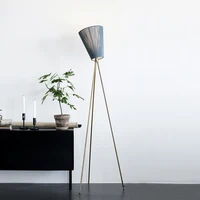 Norway Shrimp Floor Lamp Inverted Cover Iron Designer Luminaire for Living Room Bedroom Bedside Decorative Corner Standing Light