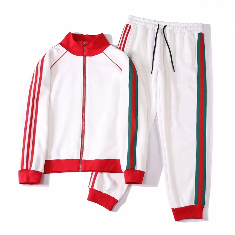 European and American men's new 2022 autumn new lapel casual sports long-sleeved trousers suit