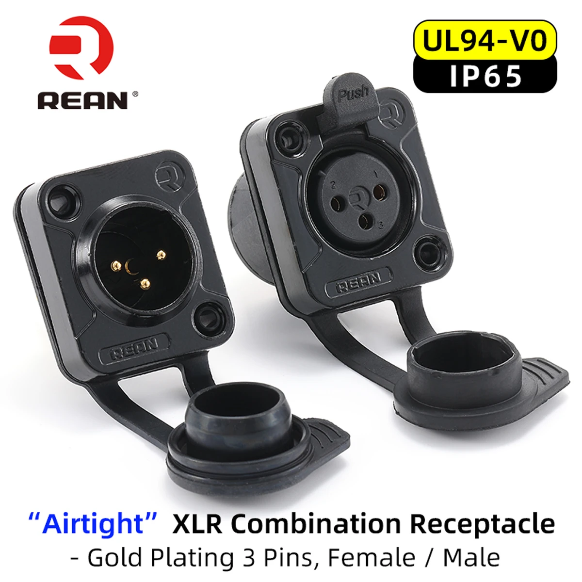 Оригинальный герметичный наружный 3-контактный разъем Neutrik's REAN XLR