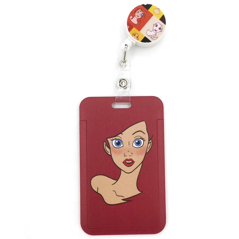 

Ariel Art Cartoon Anime Fashion Lanyards Bus ID Name Work Card Holder Accessories Decorations Kids Gifts