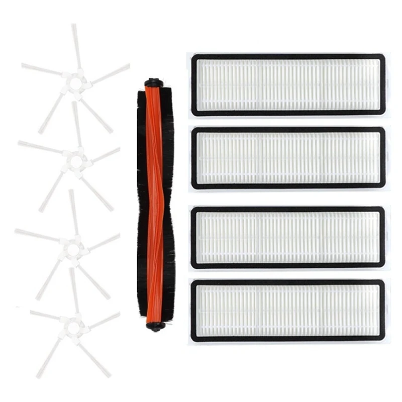 

9Pcs For Xiaomi Mijia Pro STYTJ06ZHM Self-Cleaning Robot Vacuum Cleaner Accessories Main Side Brush HEPA Filter