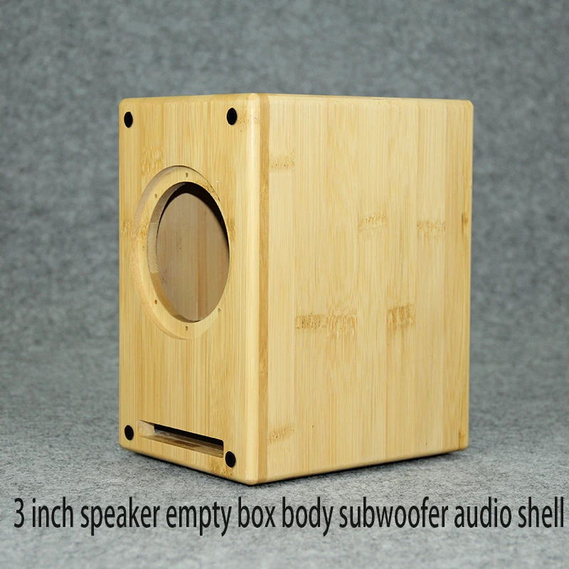 Altavoz de 3 pulgadas, caja vacía de altavoz, caja de madera maciza, bricolaje, carcasa de Audio, estantería, altavoz, laberinto, caja de Audio, Carcasa de madera artesanal