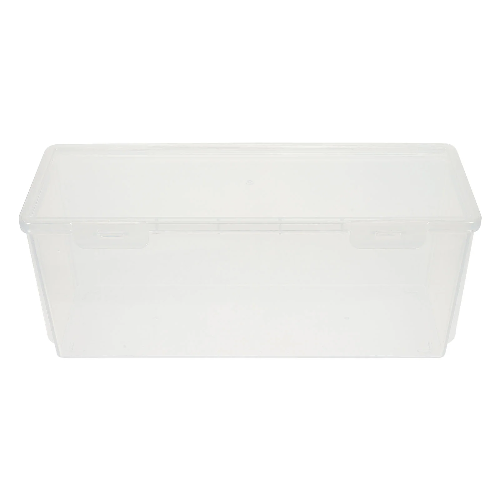 

Bread Storage Box Fresh Keeping Snacks Holder Dispenser Kit Plastic Refrigerator Toast Container Transparent Case