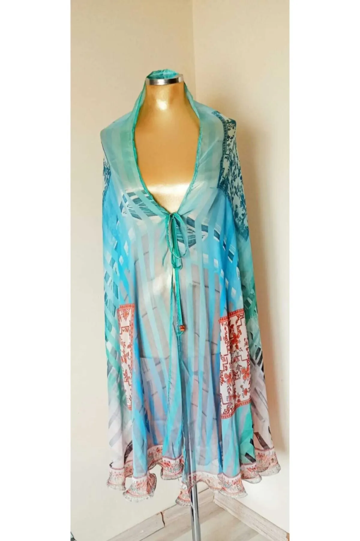 

Women's Pareo Beach Dress Cape Swimwear Cover Up Dress Sexy Tunic Suit Beachwear Female Beach Bikini Cover Loose Mini Dress