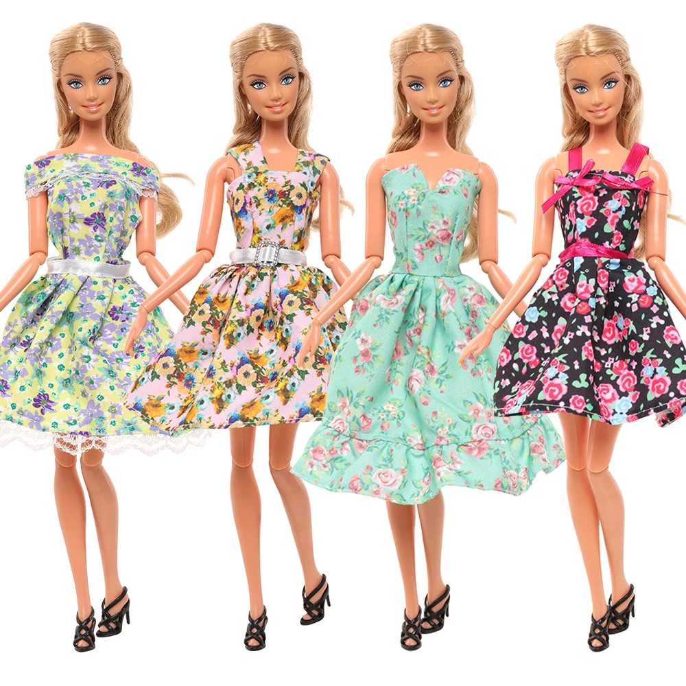 

Модный костюм для куклы 4 комплекта, повседневная одежда, одежда для девочки ручной работы, юбка, аксессуары, одежда для куклы Барби, игрушки ...