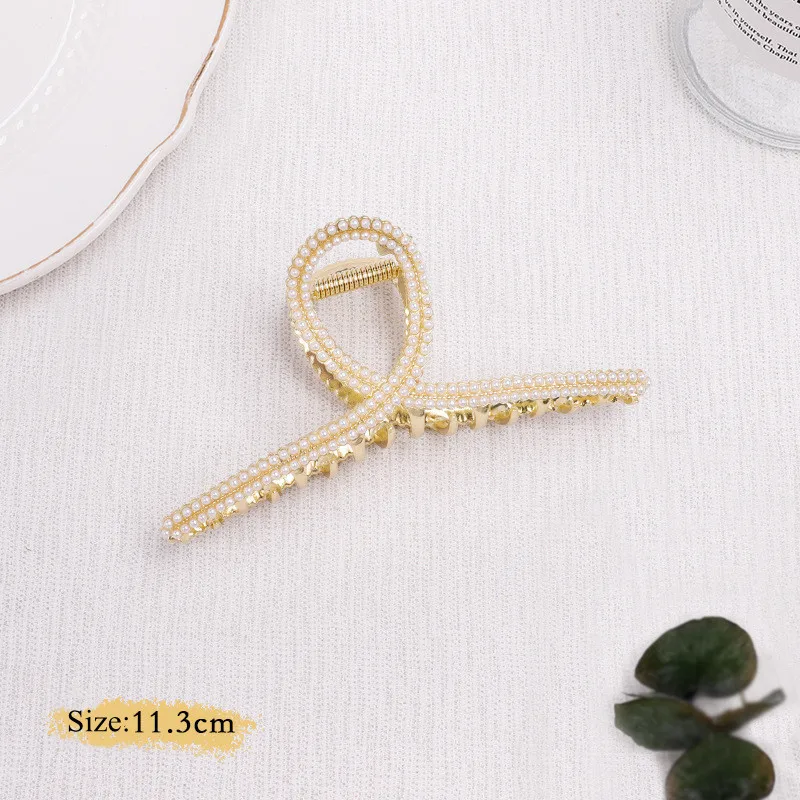 Роскошные металлические геометрические заколки для волос девочек элегантные