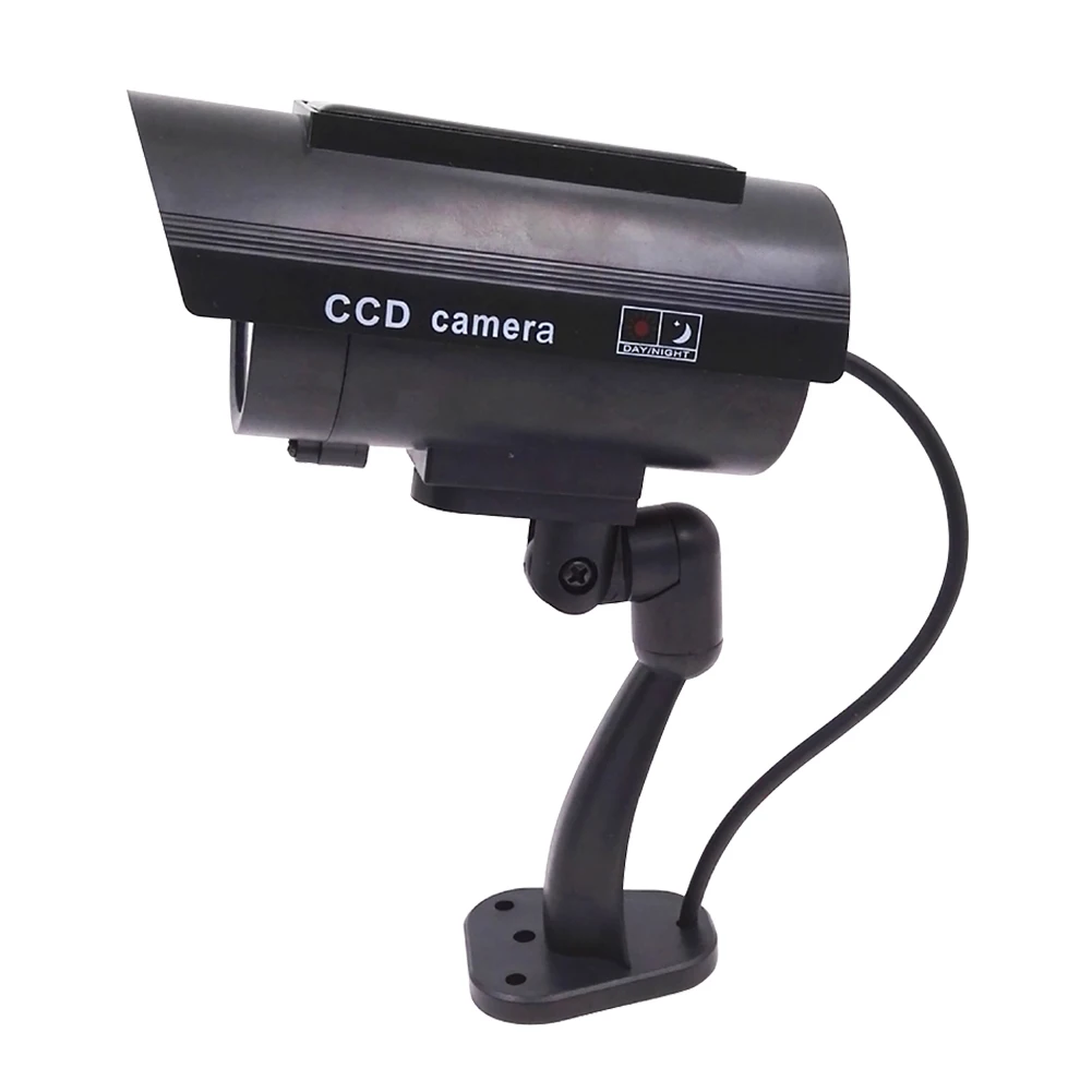 

Imitation Warning Fake Security Dummy Solar Powered Waterproof Red LED Light CCTV Simulation Surveillance Camera Indoor Outdoor