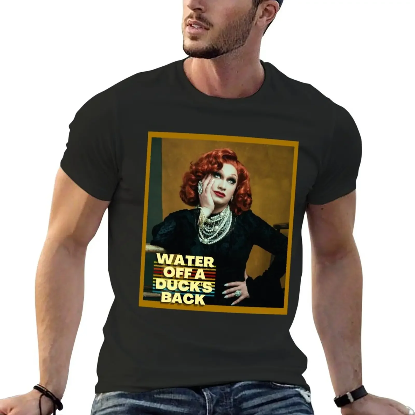 Новая футболка с надписью Water Off a Duck_s Back (Jinkx Monsoon) большие размеры