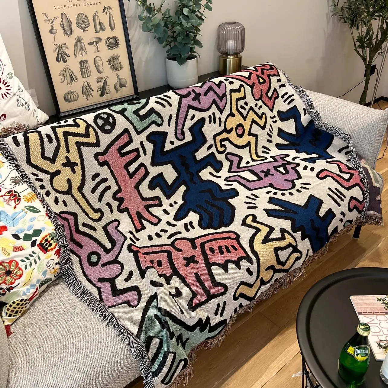 

American Graffiti Master Keith Sofa Blankets Art Decoration Wall Rugs Picnic Blankets Outdoor Camping Ornamental Knitting Home