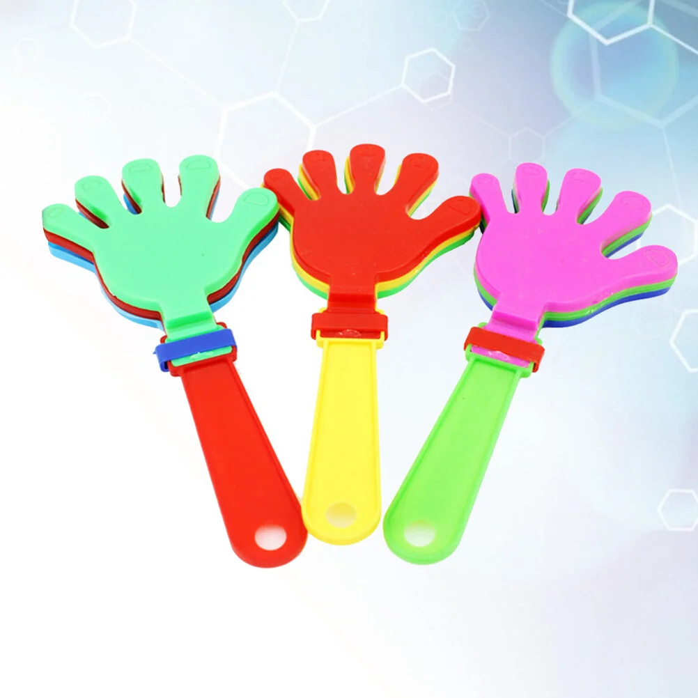 

12pcs Hand Clapper Noisemakers Plastic Palm Clapping Device Clapping Hands for Gift Giving Game Accessories Party Favor Prizes