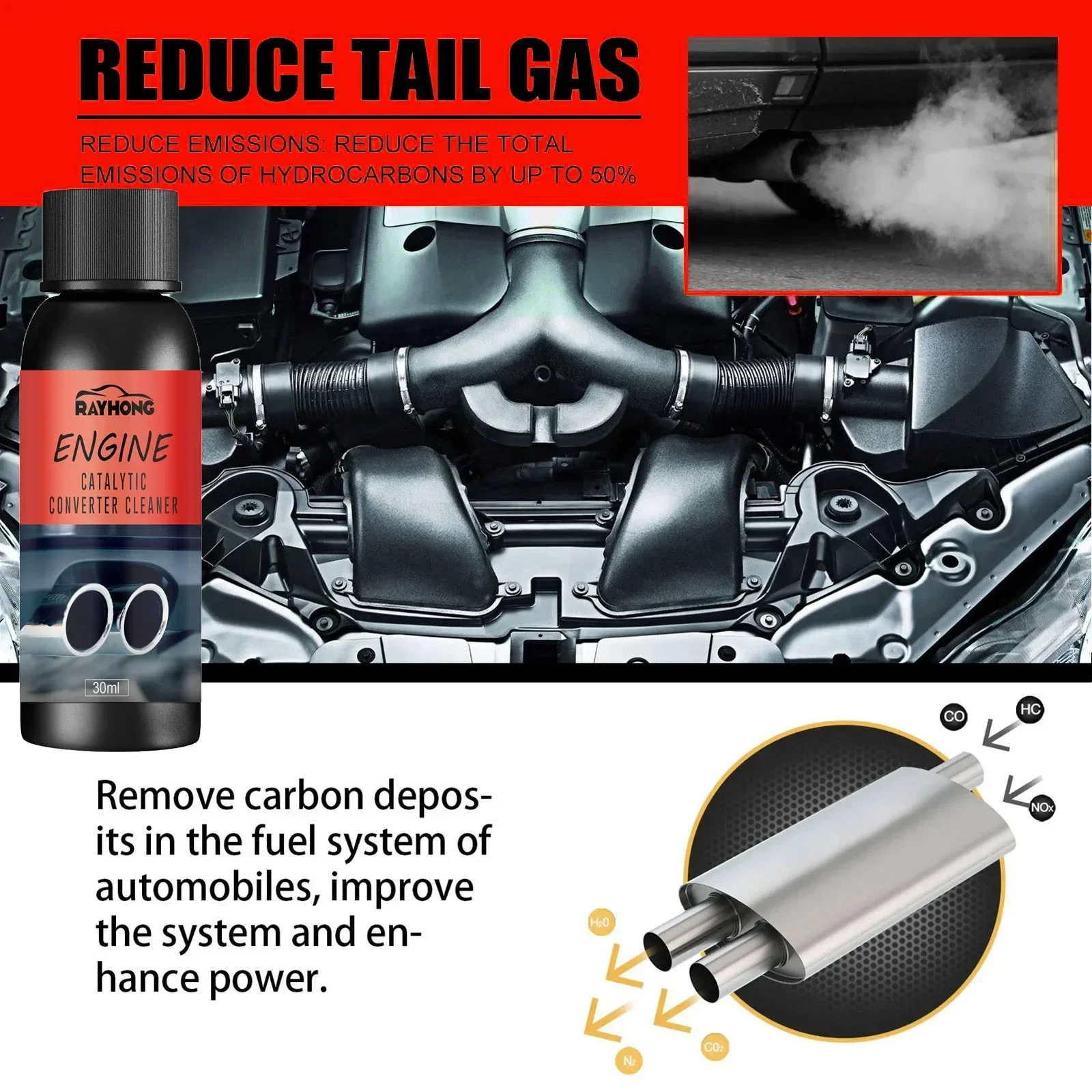 Очиститель автомобильного каталитического нейтрализатора Глубокая очистка