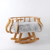 high quality multifunction wholesale pet bamboo wood cat bed