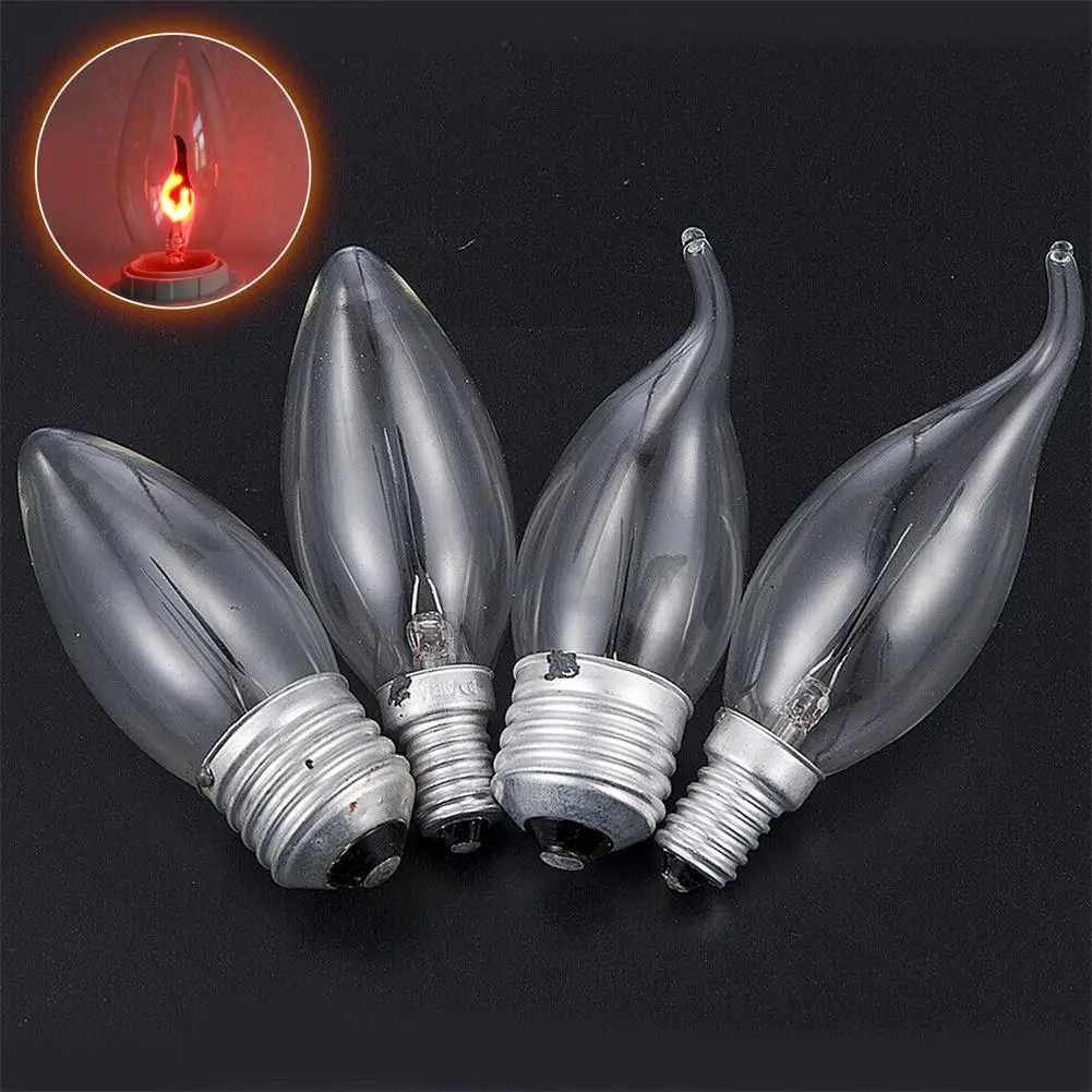 

1pc Edison Led Candle Light Bulb E14 E27 LED Flame Effect Bulb 3W AC220V Home For Decor Lighting Ampoule Candle Bulb R6X8