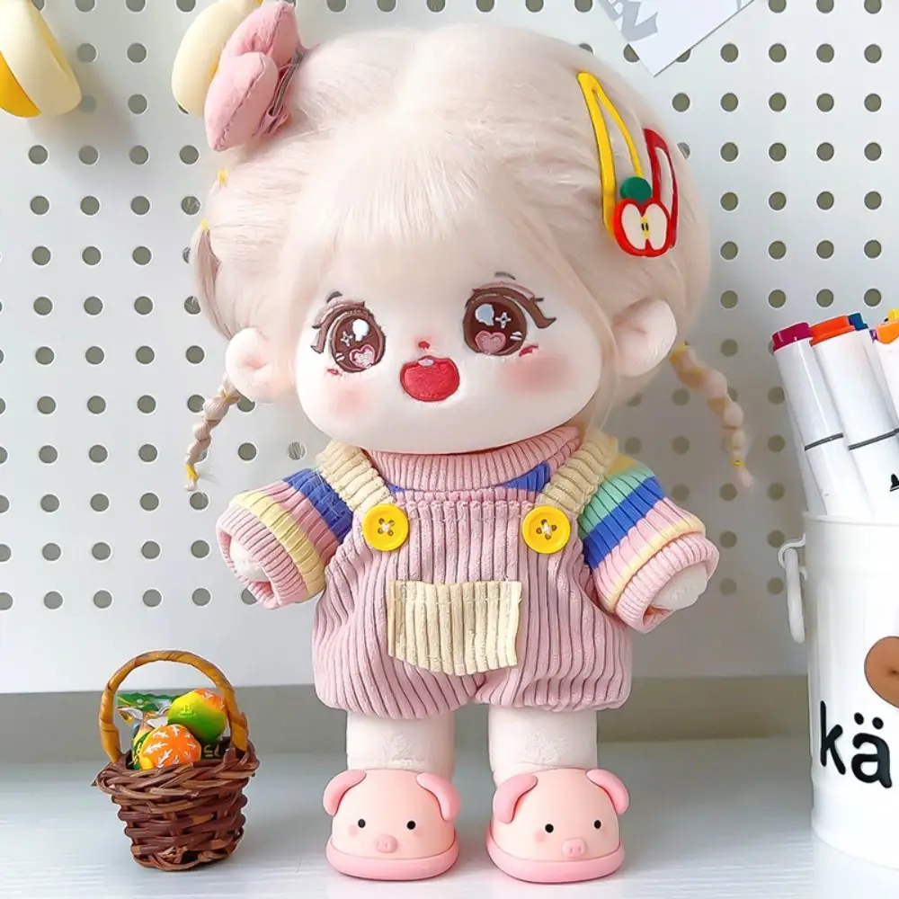 Одевание 20 см хлопковая кукольная одежда Радужный костюм комбинезон для куклы