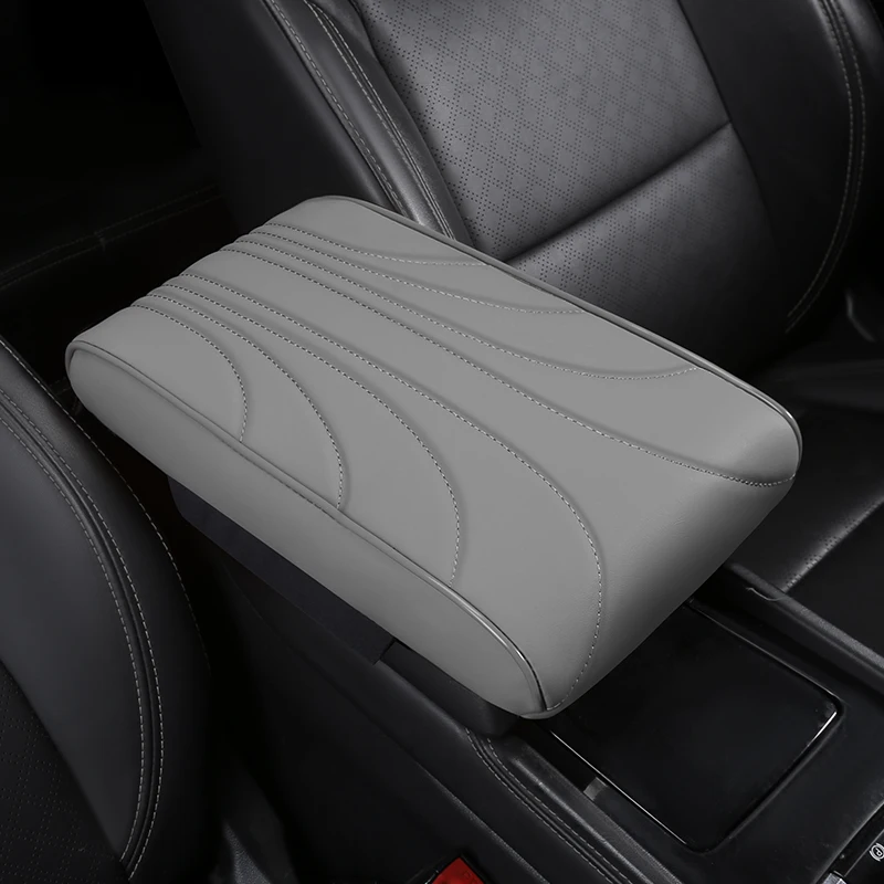 Наппа Кожаный Автомобильный подлокотник усилитель подушка универсальная