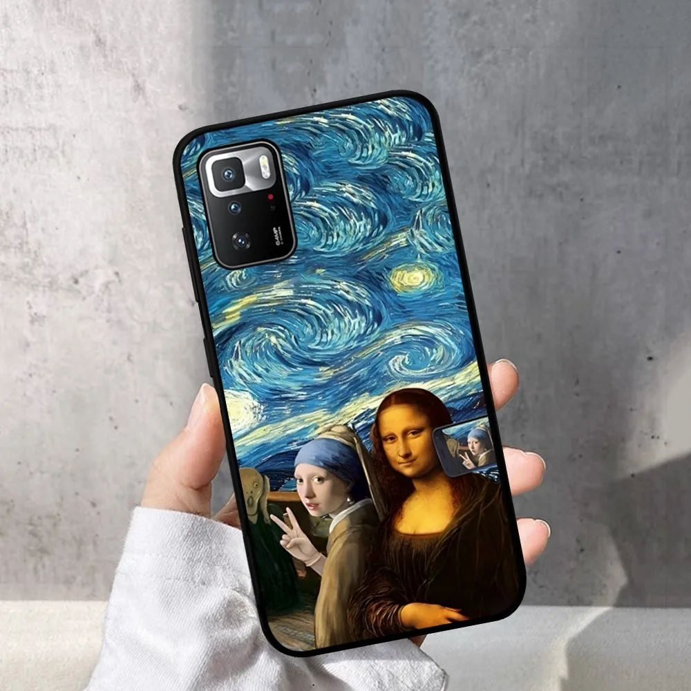 Чехол для телефона Funny Art Mona Lisa Redmi Note 4 X 5 A 6 7 8 T 9 9S 10 11 11S 11Epro Poco M3 Pro