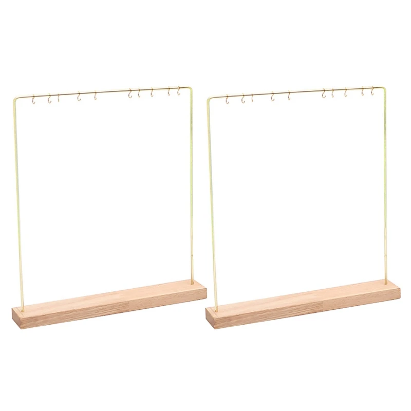 

Uclio 2X Fashion Jewelry Display Rack Stand Holder Earrings Hanging Organizer Showcase