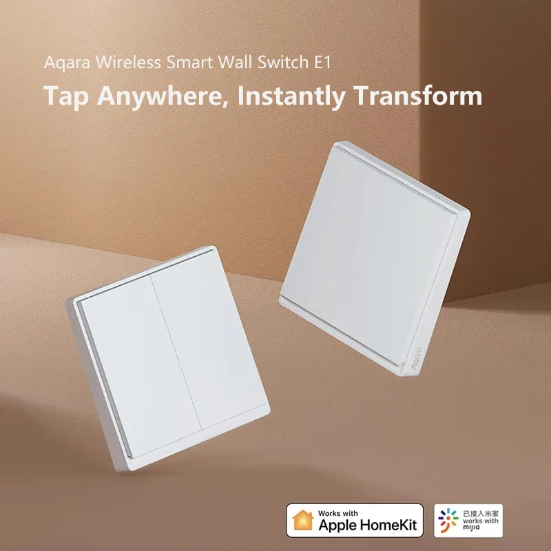 Беспроводной умный настенный переключатель Aqara E1 ZigBee 3,0, настенный переключатель с дистанционным управлением, кнопка включения света для приложения Mihome HomeKit (art.: 3920cfce654cf) - 3920cfce654cf