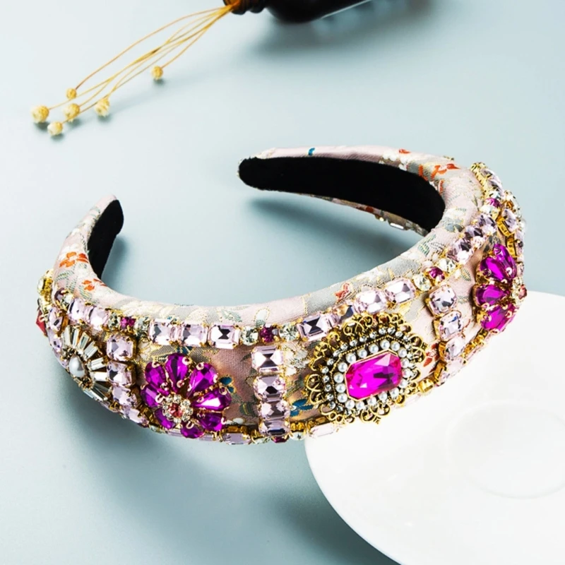 

Luxury Headband Beaded Headband Crystal Baroque Headband For Women