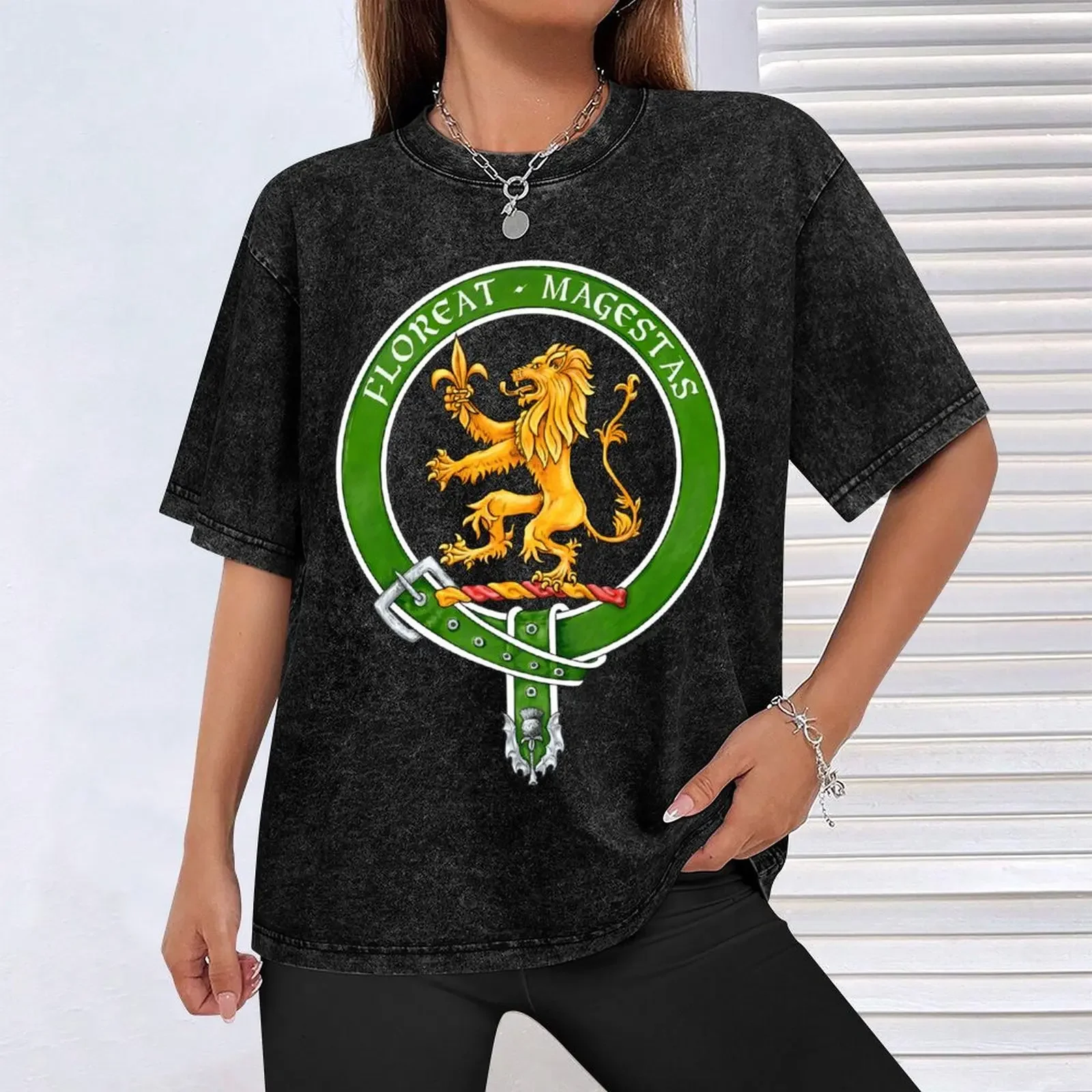 Фото Футболка Clan Broun Scottish Crest, футболки с принтом на заказ, мужская футболка с рисунком, хлопковая футболка, футболка из 100% хлопка №4
