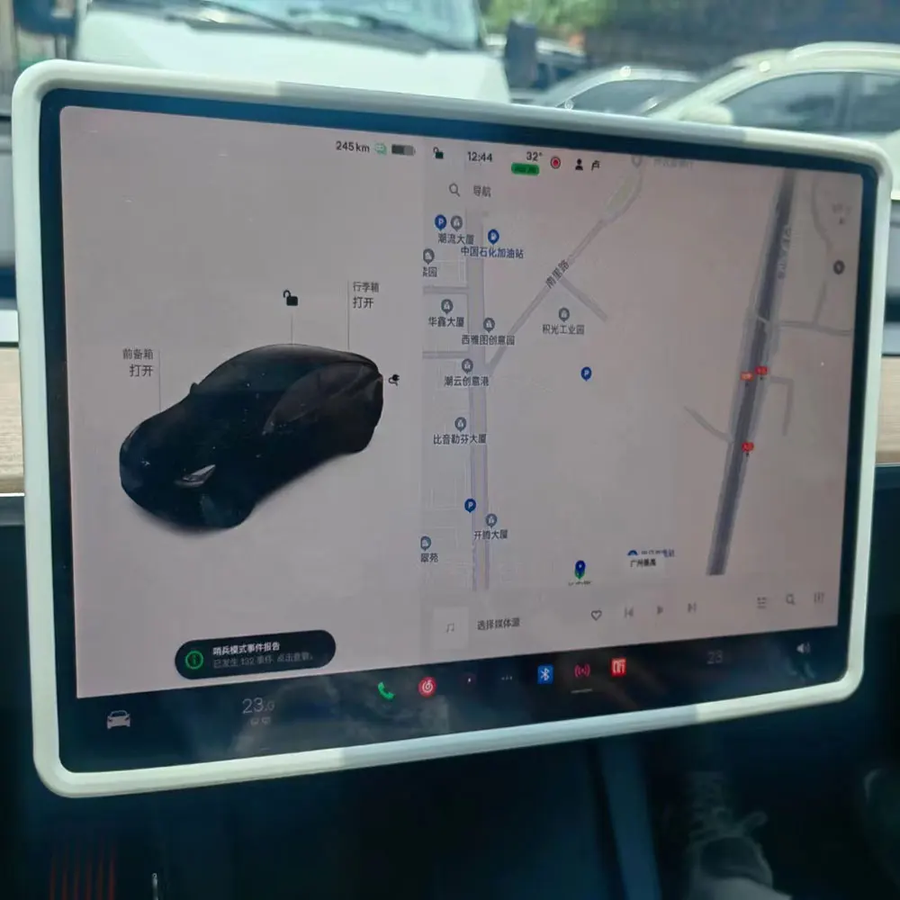Силиконовая защитная накладка для Tesla Model 3Y рамка экрана навигации с центральным
