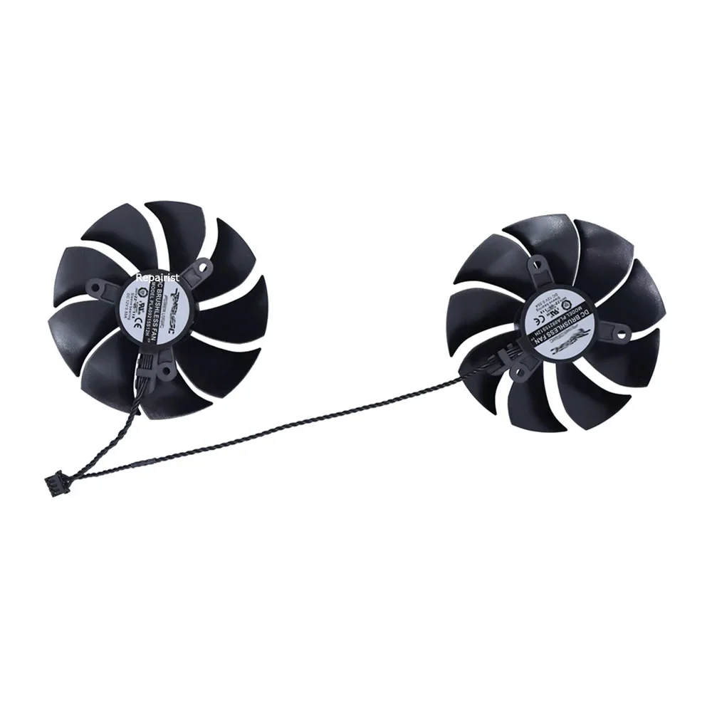 2 шт./компл. PLA09215S12H видеокулер вентилятор видеокарты для EVGA GTX 1660 XC ULTRA BLACK GAMING 1660Ti