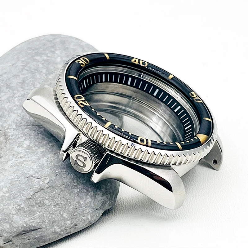 Женские часы с сапфировым стеклом NH35 чехол SKX007 подходит для NH34 7S26 7S36 4R35 NH36 задняя